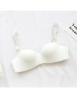 Seksowne biustonosze bez ramiączek dla kobiet niewidoczne biustonosz bielizna push-up bezszwowa bielizna Bralette biustonosz int