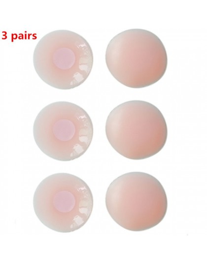 3 Pairs Sexy biustonosz bez ramiączek samoprzylepne silikonowe sutek piersi pasty pokrywa wielokrotnego użytku bielizna kobiety 