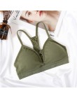 Kobiety biustonosze bluzka bawełniana Bralette seksowna bielizna moda Hollow biustonosz wyściełane bez pleców biustonosz bez fis