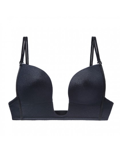 Letnia bielizna dla kobiet podnieś Sexy Bralette Low-cut bez pleców biustonosz push Up bez podszewki tube najlepsza bielizna pre