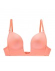 Letnia bielizna dla kobiet podnieś Sexy Bralette Low-cut bez pleców biustonosz push Up bez podszewki tube najlepsza bielizna pre