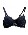 Kobiety usztywniane biustonosze dla pani koronkowa seksowna bielizna biustonosz seksowna kwiecisty biustonosz koronkowy Bralette