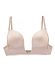 Letnia bielizna dla kobiet podnieś Sexy Bralette Low-cut bez pleców biustonosz push Up bez podszewki tube najlepsza bielizna pre