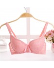 Kobiety usztywniane biustonosze dla pani koronkowa seksowna bielizna biustonosz seksowna kwiecisty biustonosz koronkowy Bralette