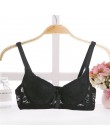 Kobiety usztywniane biustonosze dla pani koronkowa seksowna bielizna biustonosz seksowna kwiecisty biustonosz koronkowy Bralette
