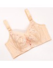 Cienki pełny kubek Plus rozmiar biustonosz 52 50 48 46 44 C D DD E duża miseczka biustonosz duży rozmiar Sexy koronkowe fiszbiny