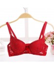 Kobiety usztywniane biustonosze dla pani koronkowa seksowna bielizna biustonosz seksowna kwiecisty biustonosz koronkowy Bralette
