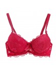 Kobiety usztywniane biustonosze dla pani koronkowa seksowna bielizna biustonosz seksowna kwiecisty biustonosz koronkowy Bralette
