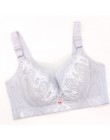 Cienki pełny kubek Plus rozmiar biustonosz 52 50 48 46 44 C D DD E duża miseczka biustonosz duży rozmiar Sexy koronkowe fiszbiny