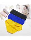 3 sztuk/partia majtki bezszwowe zestaw bielizna kobiet komfort Intimates moda kobiet niski wzrost majtki 6 kolory bielizna Drop 