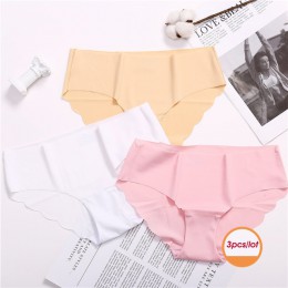 3 sztuk/partia majtki bezszwowe zestaw bielizna kobiet komfort Intimates moda kobiet niski wzrost majtki 6 kolory bielizna Drop 