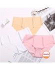 3 sztuk/partia majtki bezszwowe zestaw bielizna kobiet komfort Intimates moda kobiet niski wzrost majtki 6 kolory bielizna Drop 