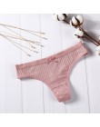 Seksowna bielizna damska bawełniana stringi stringi majteczki stringi bielizna damska figi spodnie intymne damskie Low-Rise 1 sz