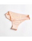 Bezszwowe majtki damskie figi nylonowe ultra-cienkie stringi stringi niski wzrost bielizna lodowy jedwab majtki Lady bielizna Pl