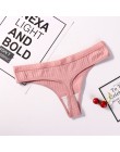 Seksowna bielizna damska bawełniana stringi stringi majteczki stringi bielizna damska figi spodnie intymne damskie Low-Rise 1 sz
