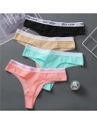 Seksowne stringi damskie bawełniane majtki moda list stringi kobiety bielizna majtki bielizna damska figi damskie majtki M-XL