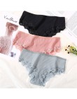 M-XL majtki damskie 3 sztuk/zestaw bawełna Solid Color Girl figi Sexy bielizna damska bielizna damska kalesony kobiety Intimate 