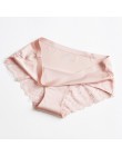 UUG Sexy kobiety koronkowa bielizna boczna bezszwowe oddychające Hollow figi jednolity kolor kobieta Nylon niski wzrost bielizna
