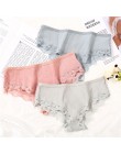 M-XL majtki damskie 3 sztuk/zestaw bawełna Solid Color Girl figi Sexy bielizna damska bielizna damska kalesony kobiety Intimate 