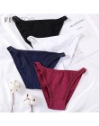 Seksowne majtki damskie bielizna talia z zagłębieniem bawełniana figi dla dziewczynek Low-Rise Bikini bielizna damska wygodne ka