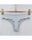 Hot Silk Sexy kobiety stringi g string bezszwowe majtki bielizna damska majtki Tanga niski wzrost bielizna majtki Intimates 8730