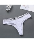 Seksowne stringi damskie bawełniane majtki moda list stringi kobiety bielizna majtki bielizna damska figi damskie majtki M-XL