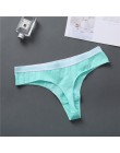 Seksowne stringi damskie bawełniane majtki moda list stringi kobiety bielizna majtki bielizna damska figi damskie majtki M-XL