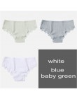 M-XL majtki damskie 3 sztuk/zestaw bawełna Solid Color Girl figi Sexy bielizna damska bielizna damska kalesony kobiety Intimate 