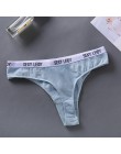 Seksowne stringi damskie bawełniane majtki moda list stringi kobiety bielizna majtki bielizna damska figi damskie majtki M-XL
