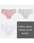 M-XL majtki damskie 3 sztuk/zestaw bawełna Solid Color Girl figi Sexy bielizna damska bielizna damska kalesony kobiety Intimate 