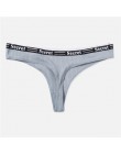 Seksowne stringi damskie bawełniane majtki moda list stringi kobiety bielizna majtki bielizna damska figi damskie majtki M-XL