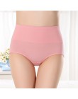 SEEDRULIA figi damskie wygodne bawełniane wysokiej talii bielizna damska Sexy ultra-cienkie figi