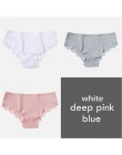 M-XL majtki damskie 3 sztuk/zestaw bawełna Solid Color Girl figi Sexy bielizna damska bielizna damska kalesony kobiety Intimate 