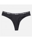Seksowne stringi damskie bawełniane majtki moda list stringi kobiety bielizna majtki bielizna damska figi damskie majtki M-XL