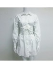 NewAsia koszula z długim rękawem sukienka z gorsetem pas Casual Dress kobiety w stylu Vintage seksowna sukienka różowa moda suki