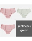 M-XL majtki damskie 3 sztuk/zestaw bawełna Solid Color Girl figi Sexy bielizna damska bielizna damska kalesony kobiety Intimate 