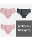 M-XL majtki damskie 3 sztuk/zestaw bawełna Solid Color Girl figi Sexy bielizna damska bielizna damska kalesony kobiety Intimate 