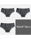 M-XL majtki damskie 3 sztuk/zestaw bawełna Solid Color Girl figi Sexy bielizna damska bielizna damska kalesony kobiety Intimate 