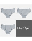 M-XL majtki damskie 3 sztuk/zestaw bawełna Solid Color Girl figi Sexy bielizna damska bielizna damska kalesony kobiety Intimate 