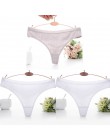 Moda tłoczone stringi bawełniane majtki dla kobiet bielizna seksowna bielizna kobiece kalesony 3D paski bawełniane stringi majtk