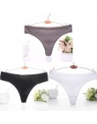 Moda tłoczone stringi bawełniane majtki dla kobiet bielizna seksowna bielizna kobiece kalesony 3D paski bawełniane stringi majtk