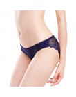 3 sztuk/partia Sexy kobiety zestaw fig koronkowe majtki lodowy jedwab bezszwowa bielizna stringi bielizna przejrzyste kalesony S