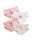 4 sztuk bawełna flamingi figi damskie kalesony bawełniane majtki bielizna-majtki dla kobiety moda śliczne sexy komfort przytulny