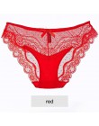 8 kolorów Sexy majtki koronkowe miękkie oddychające majtki damskie bielizna damska majtki przejrzyste kuszące Low-Rise bawełnian