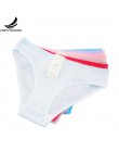 Prettywowgo 6 sztuk/partia nowy nabytek 2020 bielizna w paski kobiety wygodne 6 kolorowa bawełniana majtki typu figi M L XL 8630