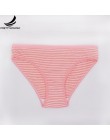 Prettywowgo 6 sztuk/partia nowy nabytek 2020 bielizna w paski kobiety wygodne 6 kolorowa bawełniana majtki typu figi M L XL 8630