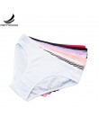 Prettywowgo 6 sztuk/partia nowy nabytek 2020 bielizna w paski kobiety wygodne 6 kolorowa bawełniana majtki typu figi M L XL 8630
