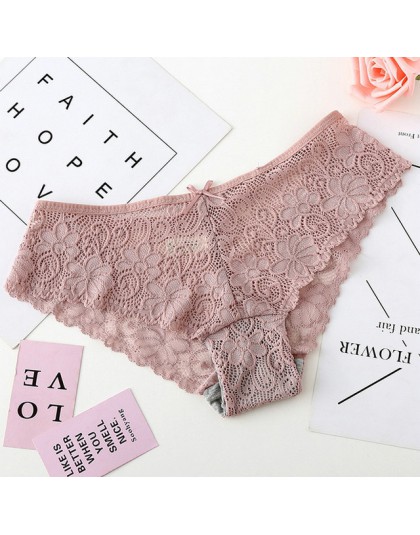BEFORW Sexy majtki koronkowe kobiety moda przytulna bielizna kuszące ładne figi bawełna wysokiej jakości niskiej talii słodkie k