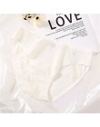 Bawełniane majtki serce dla kobiet 1Pc jednokolorowe kalesony oddychające majtki modna bielizna Sexy kobiece majtki New Arrival 
