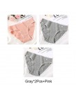 Bawełniane majtki serce dla kobiet 1Pc jednokolorowe kalesony oddychające majtki modna bielizna Sexy kobiece majtki New Arrival 